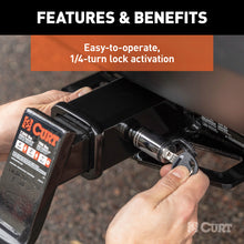 Load image into Gallery viewer, Curt Hitch &amp; Coupler Lock Set (2in Receiver 2-1/2in Latch)
