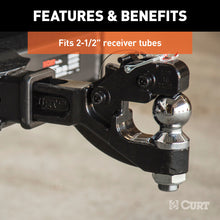 Load image into Gallery viewer, Curt Receiver-Mount Ball &amp; Pintle Combo (2-1/2in Shank 2-5/16in Ball 20000lbs)