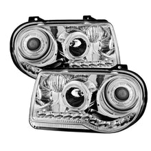 Load image into Gallery viewer, xTune Chrysler 300C 05-10 ( Not 300 ) Halo Projector Headlights Chrome PRO-JH-C300C-LED-C