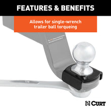 Load image into Gallery viewer, Curt Ball Mount Tongue Sleeve (2-1/2in Tongue Sleeve 1in Ball Hole)