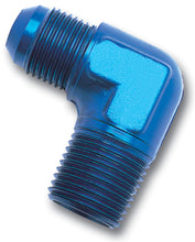 Load image into Gallery viewer, Russell Performance -10 AN to 1/2in NPT 90 Degree Flare to Pipe Adapter (Blue)