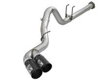 Load image into Gallery viewer, aFe Rebel XD 4in SS DPF-Back Exhaust 17-18 Ford Diesel Trucks V8-6.7L (td) w/ Dual Black Tips