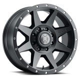 ICON Rebound 20x9 8x6.5 12mm Offset 5.5in BS 121.40mm Bore Satin Black Wheel