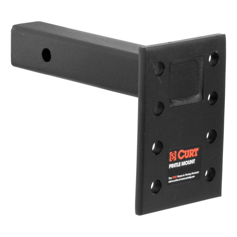 Curt Adjustable Pintle Mount (2in Shank 15000lbs 7in High 8in Long)