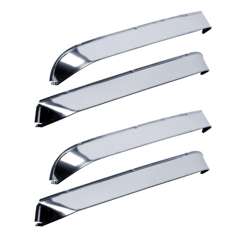 AVS 85-90 Buick Electra Ventshade Front & Rear Window Deflectors 4pc - Stainless