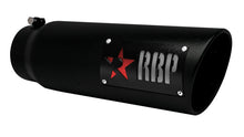 Load image into Gallery viewer, RBP RX-1 High Heat Textured Dual Badged Exhaust Tip Inlet 5in. / Outlet 6in. / Length 18in. - Black