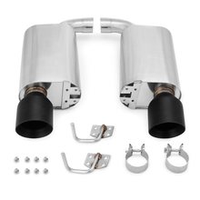 Load image into Gallery viewer, Mishimoto 2015+ Ford Mustang GT Street Axleback Exhaust w/ Black Tips