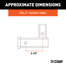 Load image into Gallery viewer, Curt Vertical Receiver Adapter (2in Shank 5000lbs)