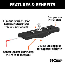 Load image into Gallery viewer, Curt Universal Double Lock EZr Gooseneck Hitch