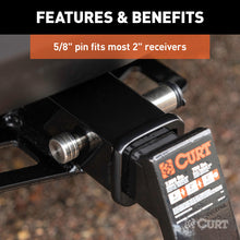 Load image into Gallery viewer, Curt 5/8in Hitch Lock (2in Receiver Barbell Stainless)