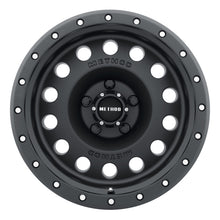 Load image into Gallery viewer, Method MR307 Hole 17x8.5 0mm Offset 5x5 94mm CB Matte Black Wheel