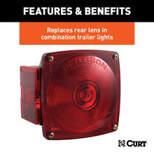Load image into Gallery viewer, Curt Replacement Combination Trailer Light Rear Lens