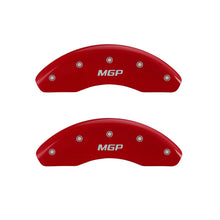 Load image into Gallery viewer, MGP Rear set 2 Caliper Covers Engraved Rear Tiffany Snake Red finish silver ch