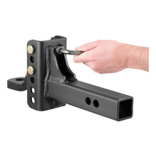 Load image into Gallery viewer, Curt Adjustable Channel Mount w/1in Ball Hole (2in Shank 6000lbs 6-3/4in Drop)