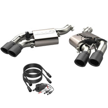 Load image into Gallery viewer, 2016-2024 Chevrolet Camaro SS  QTP Screamer Axle Back Quad Tip Bumper Black Tips