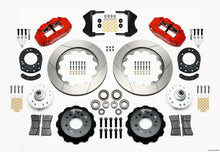 Load image into Gallery viewer, Wilwood Narrow Superlite 6R Front Hub Kit 14.00in Red 1965-1969 Mustang Drum Spindle