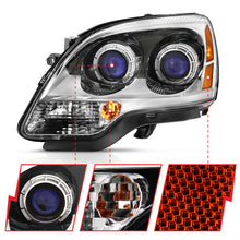 Load image into Gallery viewer, ANZO 2007-2008 GMC Acadia Crystal Headlight Chrome Amber(OE)