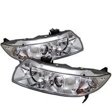 Load image into Gallery viewer, Spyder Honda Civic 06-08 2Dr Projector Headlights LED Halo Chrome High H1 Low H1 PRO-YD-HC06-2D-HL-C