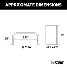 Load image into Gallery viewer, Curt Raw Steel Weld-On Stake Pocket (3-1/2in x 1-5/8in I.D.)