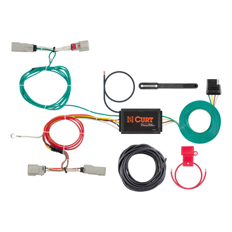 Curt 16-18 Lincoln MKX Custom Wiring Harness (4-Way Flat Output)