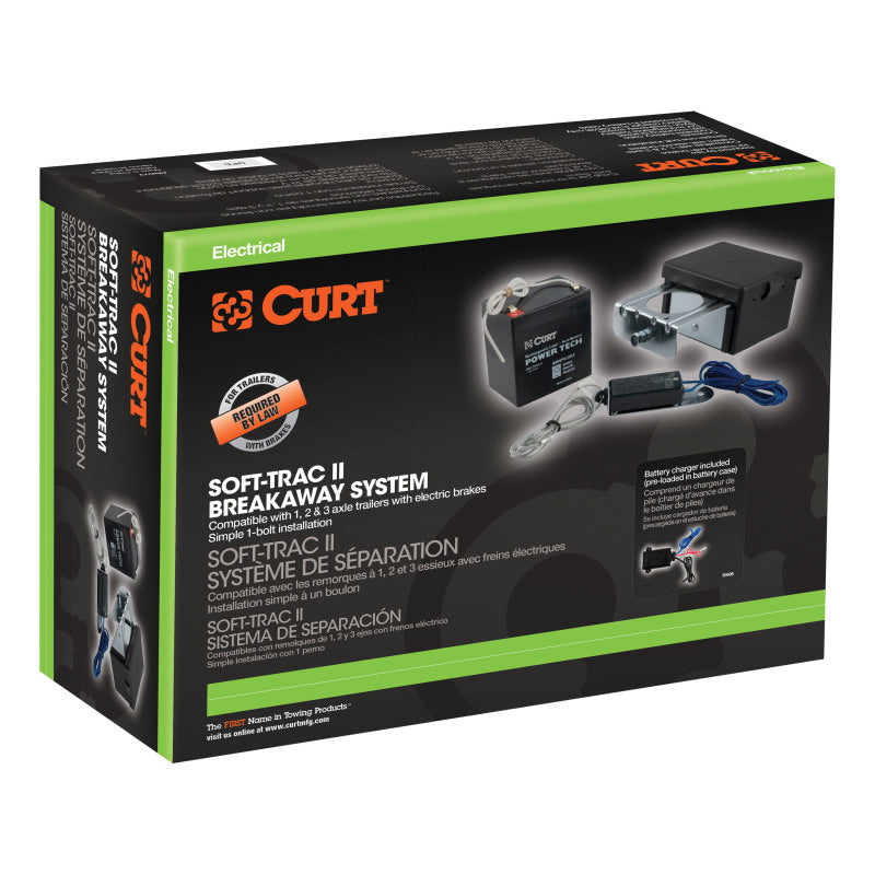 Curt Soft-Trac 2 Breakaway Kit w/Charger