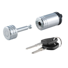 Load image into Gallery viewer, Curt Coupler Lock (1/4in Pin 7/8in Latch Span Barbell Chrome)