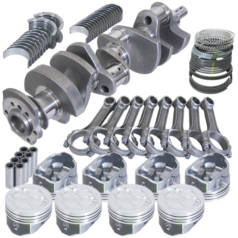 Eagle Chevrolet 350 4.030in Bore 3.480in Stroke +10.00cc Dome Piston Balanced Rotating Assembly Kit