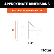 Load image into Gallery viewer, Curt Replacement Adjustable Tri-Ball Tube Mount for 45799