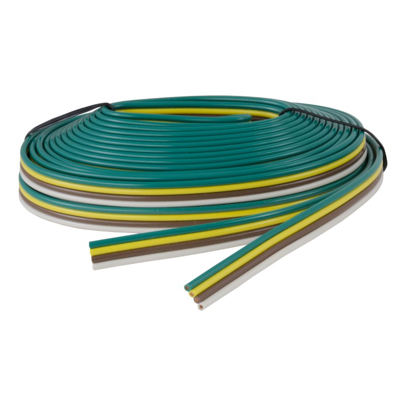 Curt Bonded 4-Way Trailer Wiring (16 Wire Gauge 25ft Spool)
