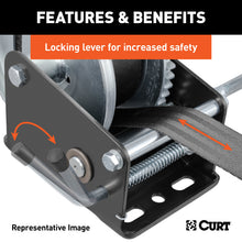Load image into Gallery viewer, Curt Hand Winch w/20ft Strap (1900lbs 8in Handle)