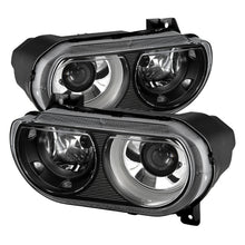 Load image into Gallery viewer, xTune Dodge Challenger 08-14 Xenon Hid Model Only Projector Headlamps Black HD-JH-DCHAL08-HID-BK