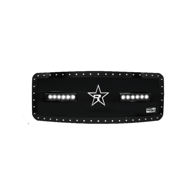 RBP RX-3 Midnight Ed. Black LED Bar Grille (Studded) 11-16 Ford Super Duty F250/F350 (Except Harley)