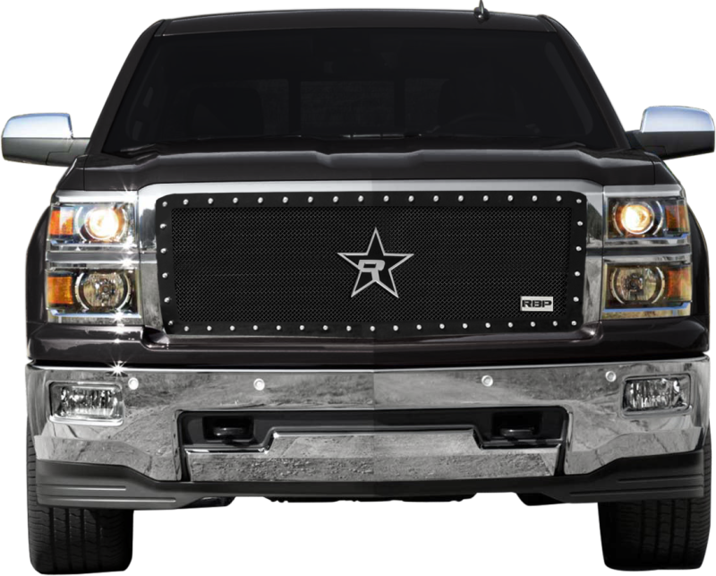 RBP RX-5 Halo Series Studded Frame 1pc. Grille 14-18 Chevrolet Silverado 1500 - Black