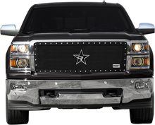 Load image into Gallery viewer, RBP RX-5 Halo Series Studded Frame 1pc. Grille 14-18 Chevrolet Silverado 1500 - Black
