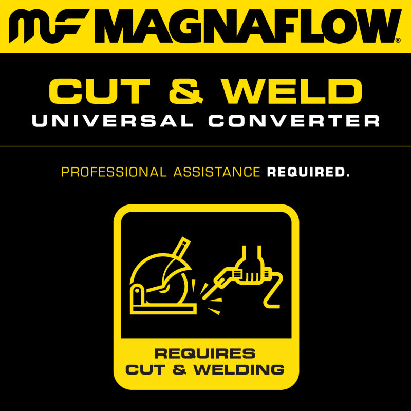 MagnaFlow Universal Catalytic Converter 2.5 inch T2 Front
