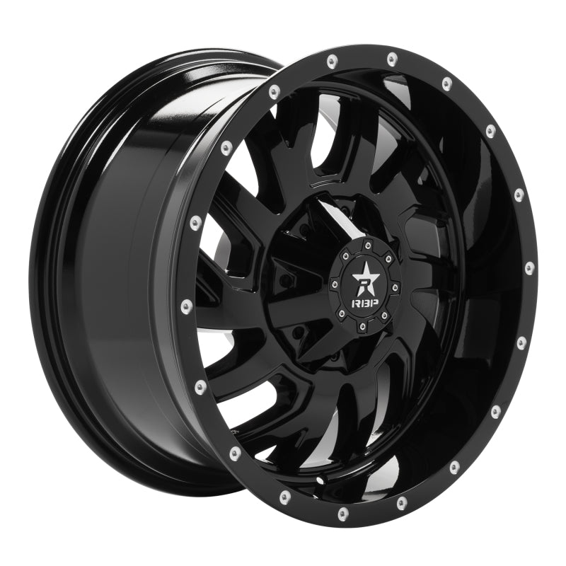 RBP 65R Glock 20x10 8x170 BP / 5.5 BS 0mm Offset 129mm CB (Hub Centric) Gloss Black Wheel