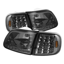 Load image into Gallery viewer, xTune Ford F150 97-03 Crystal Headlights w/ Clear LED Corners Smoke HD-ON-FF15097-LED-SET-SM