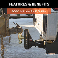 Load image into Gallery viewer, Curt Replacement Dual-Ball for Adjustable Channel Mount