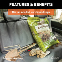 Load image into Gallery viewer, Curt Seat Defender 58in x 55in Removable Waterproof Brown Bench Seat Cover