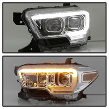 Load image into Gallery viewer, xTune 16-18 Toyota Tacoma SR/SR5 DRL Projector Headlights w/Turn Signal - Chrm (PRO-JH-TTA16-SR-C)