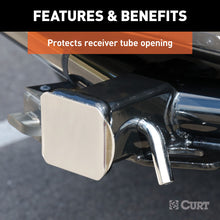 Load image into Gallery viewer, Curt 2in Chrome Plastic Hitch Tube Cover