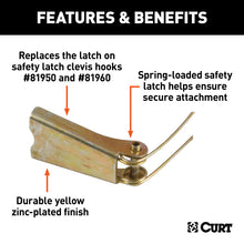 Load image into Gallery viewer, Curt Replacement Clevis Hook Safety Latch for 81950 or 81960