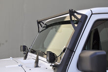 Load image into Gallery viewer, DV8 Offroad 07-18 Jeep Wrangler JK Over Windshield 50in Light Bar Mount - Black Steel