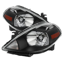 Load image into Gallery viewer, xTune Nissan Versa 07-12 Crystal Headlights Black HD-JH-NV07-AM-BK