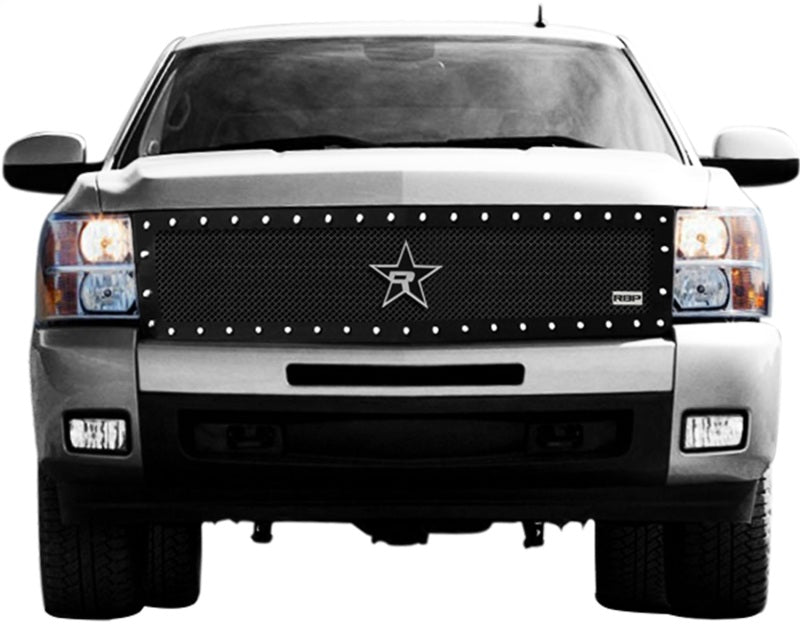 RBP RX-5 Halo Series Studded Frame 1pc. Grille 07-13 Chevrolet Silverado 1500 - Black