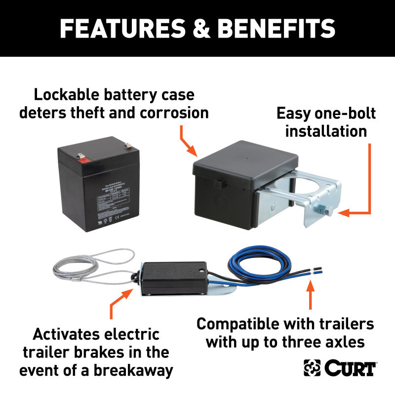 Curt Soft-Trac 2 Breakaway Kit