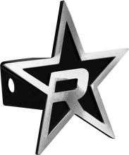 Load image into Gallery viewer, RBP Black Star Hitch Cover - Brushed 5in. Star (For 2in. Hitch Receivers Only)