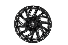 Load image into Gallery viewer, RBP 65R Glock 20x10 5x114.3 BP / 5.5 BS / 0mm Offset 78mm CB Gloss Black w/Machined Grooves Wheel