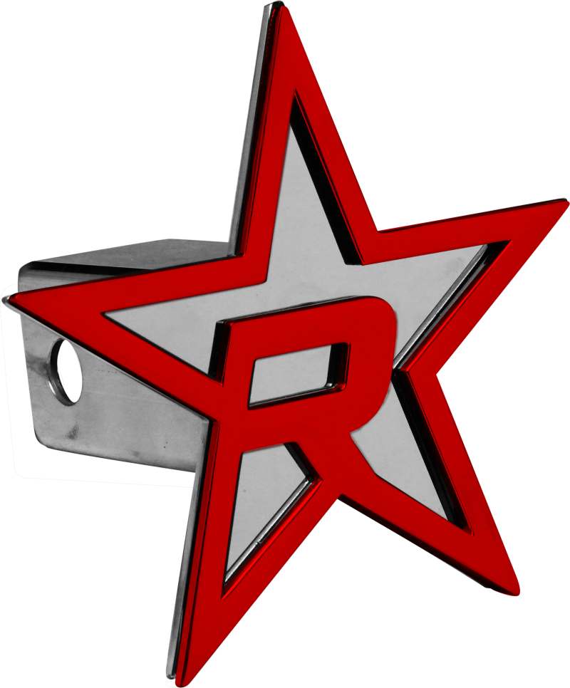 RBP Chrome Star Hitch Cover - Red 5in. Star (For 2in. Hitch Receivers Only)