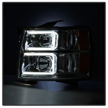 Load image into Gallery viewer, xTune Chevy Silverado 1500/2500/3500 07-13 Halo Projector Headlights Chrome PRO-JH-CS07-LED-C